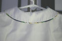 12 mos size white button up shirt w/ Peter Pan col