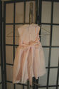 Friedknit pink hand smocked dress w/ white Peter P