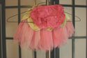 pink and green flower fairy tutu skirt 3-6 mos