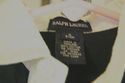 Ralph Lauren Polo Navy blue w/ cream collar romper