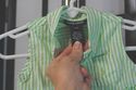 Ralph Lauren Polo green and white striped girls dr