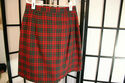 Tracy Evans red Tartan plaid skirt-- ladies size 5