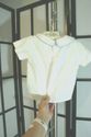 Strasburg White Shortall Hand Smocked w/ Lt. blue 