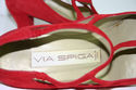 Via Spiga Italian Vintage Red Suede Pump Shoes 6.5