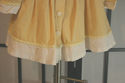  Coat & Dress Matching Set-yellow & white w/ embro