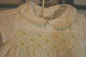 Carter's hand smocked white top w/ Yellow roses, L