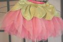 pink and green flower fairy tutu skirt 3-6 mos