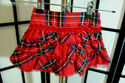 The Children's Place Ruffled red sweater & plaid s