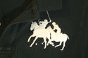 Rare! Ralph Lauren Polo Black & White large pony p