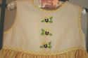  Coat & Dress Matching Set-yellow & white w/ embro