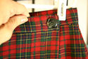 Tracy Evans red Tartan plaid skirt-- ladies size 5