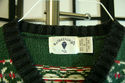 Kitestrings forest green cardigan sweater w/ polar