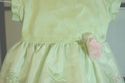 Dimples - Silk Mint green dress w/ pink flowers -1