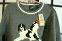 Hunting Hounds / Beagles -gray cotton crewneck swe