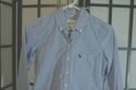 Abercrombie blue and white check shirt navy Moose 