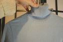 Ann Taylor baby blue cashmere turtleneck sweater-1