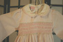 Will'beth hand smocked pink dress-Peter Pan collar