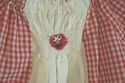 Custom-made hand smocked Elmo dress red & white ch