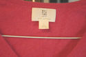 Hot pink V-neck 100%Cashmere sweater, ladies large