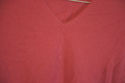 Hot pink V-neck 100%Cashmere sweater, ladies large