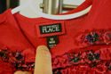 The Children's Place Ruffled red sweater & plaid s