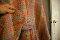 Helena Ruuth Pastel Wool Handwoven Vintage Sweater