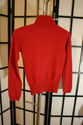 BCBG classic red turtleneck sweater-100% cashmere-