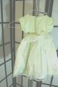 Dimples - Silk Mint green dress w/ pink flowers -1