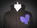 THE HEART LOGO HOOD ---BLACK---