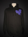 THE HEART LOGO HOOD ---BLACK---