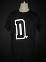 THE COLLEGE D T-SHIRT ---BLACK---