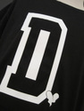 THE COLLEGE D T-SHIRT ---BLACK---