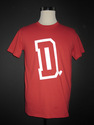 THE COLLEGE D T-SHIRT ---RED---