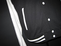 THE SCRIPT VARSITYJACKET ---BLACK/WHITE---