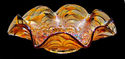 Large 9" Antique Carnival Glass Bowl, Marigold, Pa