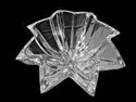 24% Lead Crystal, France, Star Shaped Glass 12" HU