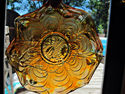 Large 9" Antique Carnival Glass Bowl, Marigold, Pa