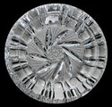 24% LEAD CRYSTAL ASHTRAY, Etched & Hand Cut Clear 