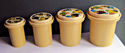 Vintage RUBBERMAID Set of 4 Nesting Canisters, Mag