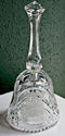 24% Lead Crystal Bell, Etched Owl, 8" Tall-GREAT G