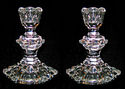 24% Lead Crystal Pair of Candle Stick Holders, fro