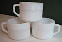 Anchor Hocking/Fire King Milk Glass Stackable "D" 