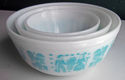 Vintage Pyrex Amish Butterprint Set of 3 Nesting M