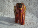 Red Wooden Elephants