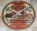 MOTORCYCLE METAL Retro 12" WALL CLOCK 50s GAS Vint