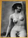 SEXY 1900s VINTAGE NUDE MODEL PHOTO Naked Flapper 