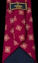 Fendi Tie- Maroon with Symmetrical Designs