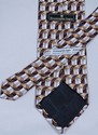 Ermenegildo Zegna Tie ~ Browns & Silvery Blues ~ $