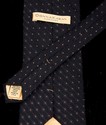 Donna Karen Tie~ Black with Small Gold Dots