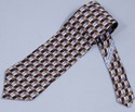 Ermenegildo Zegna Tie ~ Browns & Silvery Blues ~ $